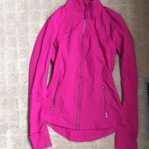 PINK LULULEMON TIGHT JACKET